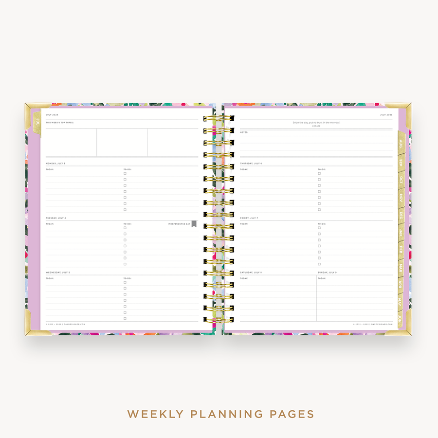 Day Designer's 2023 Weekly Planner Blurred Spring with weekly planning page.