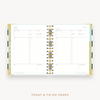 Day Designer's 2023 Weekly Mini Planner Black Stripe with to-do list planning page.