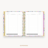 Day Designer's 2023 Weekly Mini Planner Blurred Spring with expense tracking page.