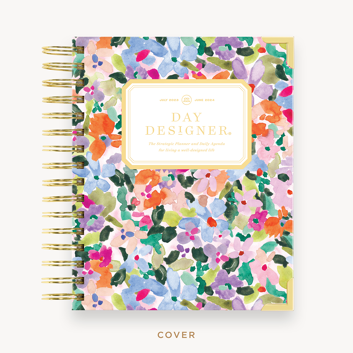 (Sale) 2023-24 Mini Academic Year Daily Planner: Blurred Spring