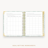 Day Designer's 2023-24 Daily Mini Planner Graceful with goals worksheet.