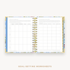 Day Designer's 2023-24 Daily Mini Planner Flutter with goals worksheet.