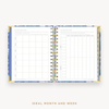 Day Designer's 2023-24 Daily Mini Planner Wildflowers with ideal month and week worksheet.