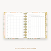 Day Designer's 2023-24 Daily Mini Planner Orange Blossom with ideal month and week worksheet.