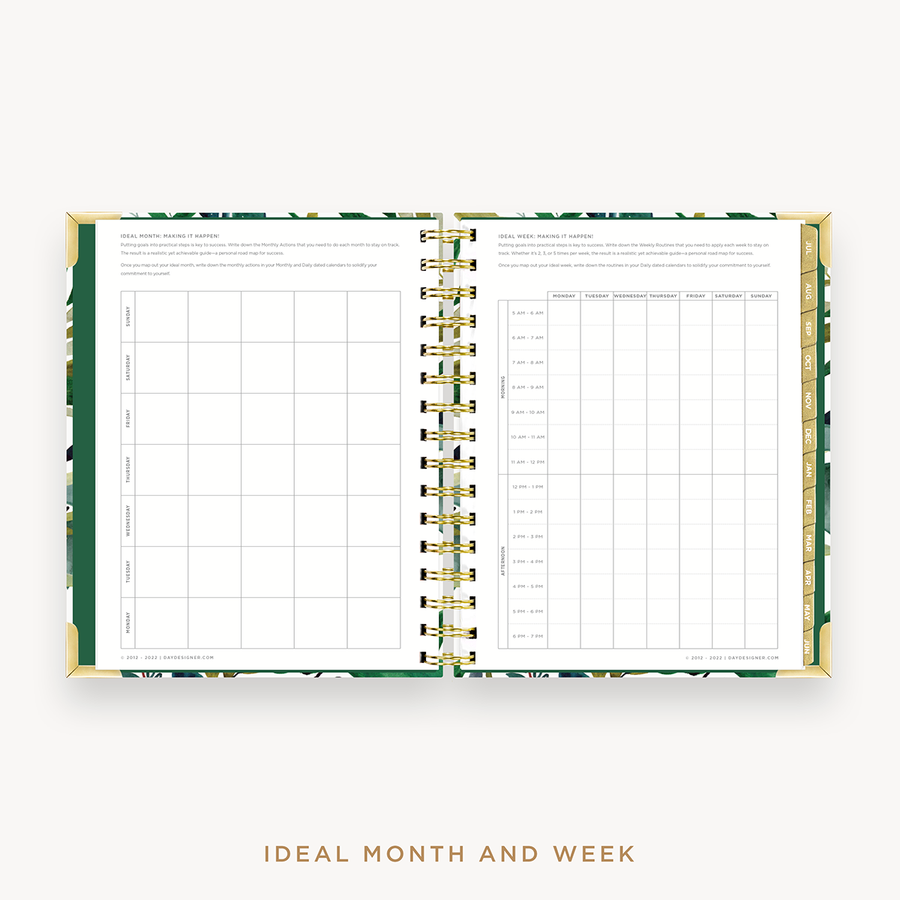 Day Designer's 2023 Weekly Mini Planner Bali with ideal month and week worksheet.