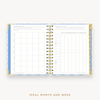 Day Designer's 2023 Weekly Mini Planner Casa Bella with ideal month and week worksheet.