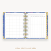 Day Designer's 2023-24 Weekly Planner Wildflowers with ideal month and week worksheet.