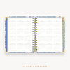 Day Designer's 2023-24 Daily Mini Planner Wildflowers with a two-page spread of the 2023-24-2024 calendar year.