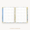 Day Designer's 2023-24 Daily Mini Planner Flutter with a two-page spread of the 2023-24-2024 calendar year.