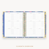 Day Designer's 2023-24 Weekly Planner Wildflowers with a two-page spread of the 2023-24-2024 calendar year.