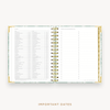 Day Designer's 2023-24 Daily Mini Planner Graceful with dates for 2023-24-2024 Holiday's and birthday tracker.