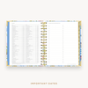 Day Designer's 2023-24 Daily Mini Planner Flutter with dates for 2023-24-2024 Holiday's and birthday tracker.
