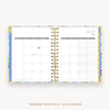 Day Designer's 2023-24 Daily Mini Planner Flutter with monthly calendar planning page.