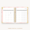 Day Designer's 2023 Weekly Planner Sunset with monthly calendar planning page.