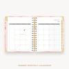 Day Designer's 2023 Daily Mini Planner Sunset with monthly calendar planning page.