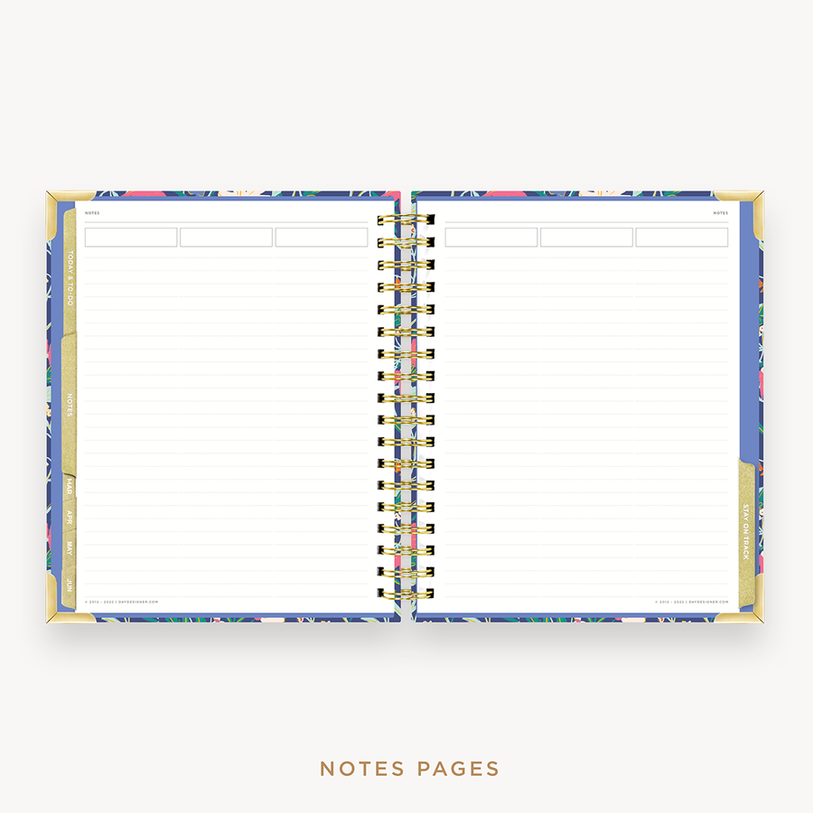 Day Designer's 2023-24 Weekly Planner Wildflowers with note taking page.