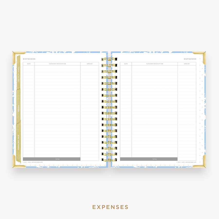Day Designer's 2023 Weekly Planner Annabel with expense tracking page.