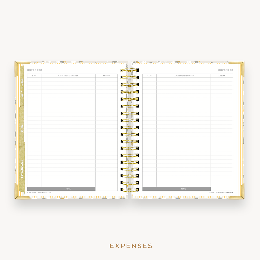 Day Designer's 2023-24 Weekly Planner Chic with expense tracking page.