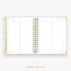 Day Designer's 2023 Weekly Planner Annabel with movie and book tracking page.