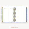 Day Designer's 2023-24 Weekly Planner Wildflowers with movie and book tracking page.