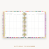 Day Designer's 2023 Weekly Planner Blurred Spring with holiday gift planning page.