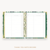 Day Designer's 2023 Weekly Planner Bali with thank-you note recording page.