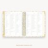 Day Designer's 2023-24 Weekly Planner Chic with packing checklist page.