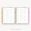 Day Designer's 2023 Weekly Planner Blurred Spring with packing checklist page.