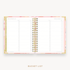 Day Designer's 2023 Weekly Planner Sunset with 2023-2024 bucket list page.