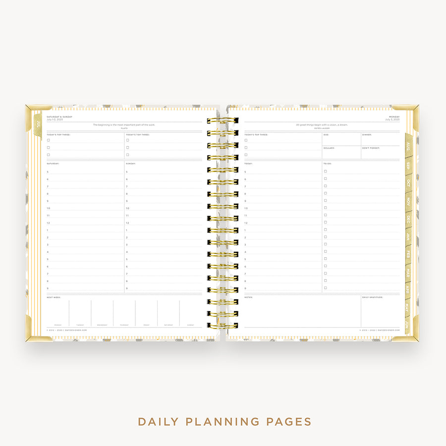 Day Designer's 2023-24 Daily Planner Chic with daily planning page.