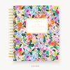 Day Designer 2023 Daily Planner with Blurred Spring with beautiful pattern and gold accents