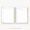Day Designer's 2023 Daily Planner Annabel with ideal month and week worksheet.