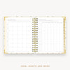 Day Designer's 2023-24 Daily Planner Chic with ideal month and week worksheet.