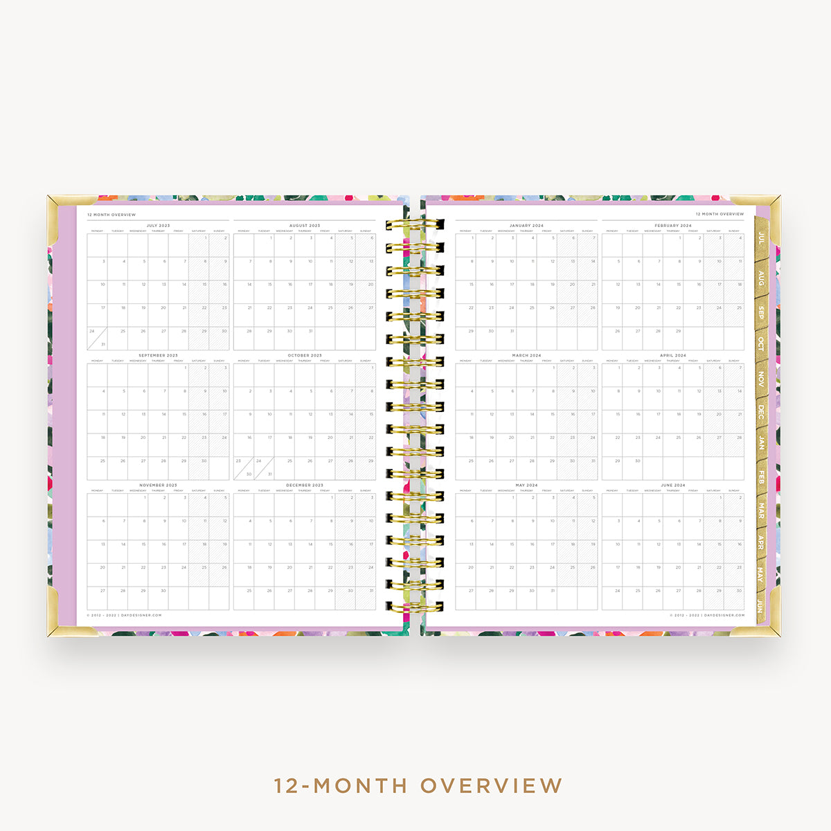 Day-timer July 2023 June 2024 Two Page per Day Reference Planner Refill, Size: Desk, White