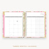 Day Designer's 2023 Daily Planner London Rose with monthly calendar planning page.