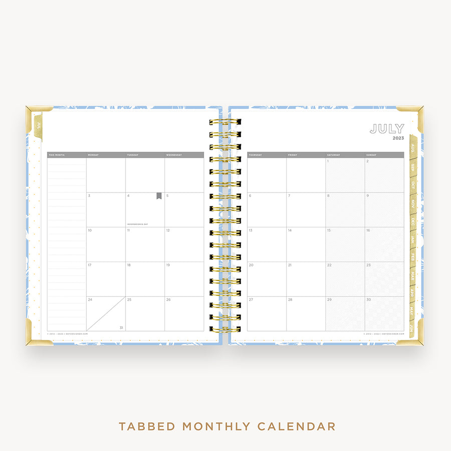 Day Designer's 2023 Daily Planner Annabel with monthly calendar planning page.
