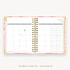Day Designer's 2023 Daily Planner Sunset with monthly calendar planning page.