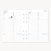 Quarterly A5 Planner Inserts: Dated Day on One Page (Q4 2024: October - December 2024)